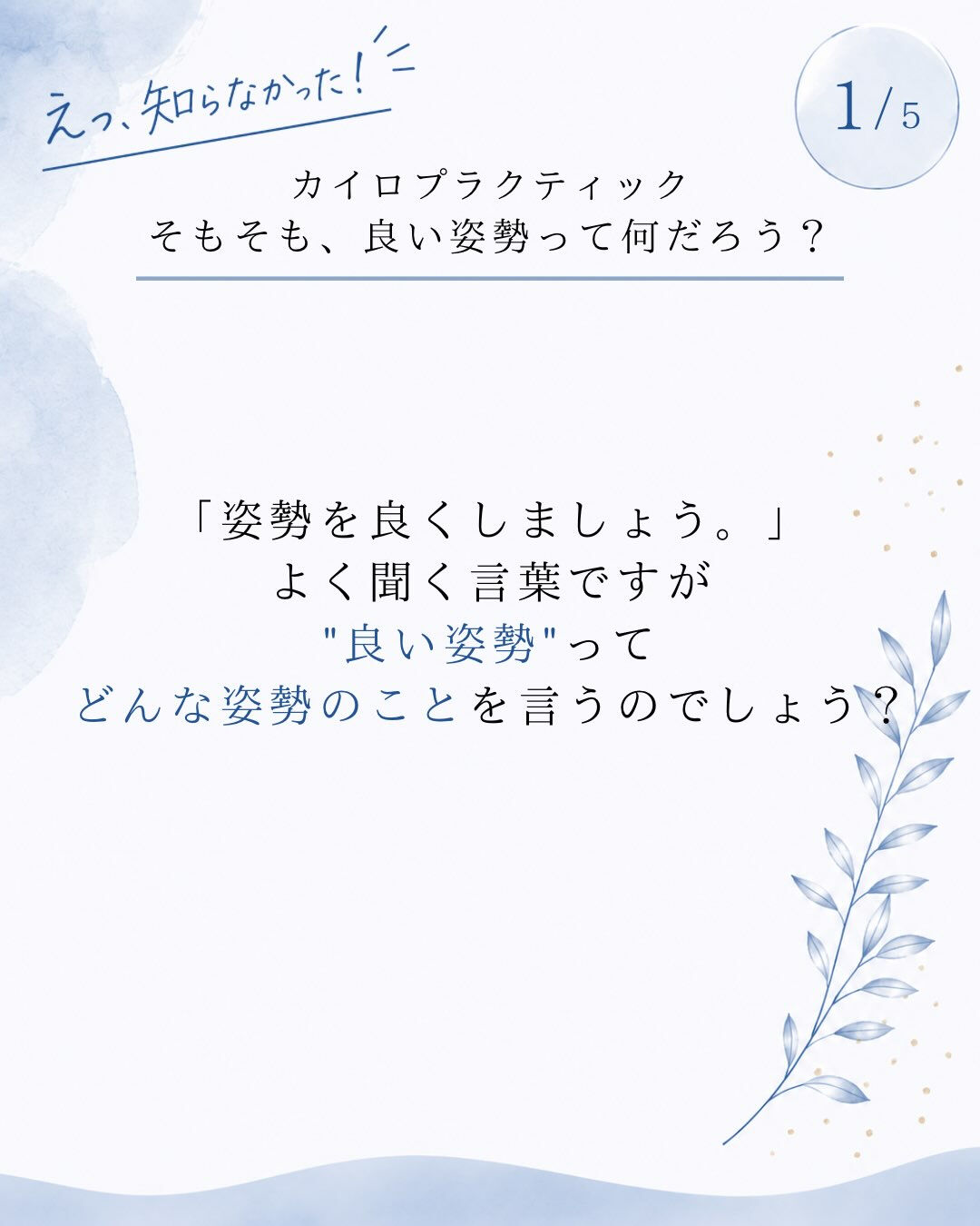 【カイロプラクティック】【埼玉県川口市】