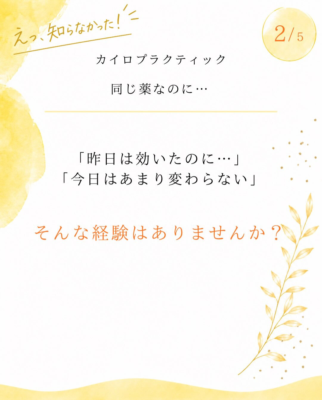 【カイロプラクティック】【埼玉県川口市】
