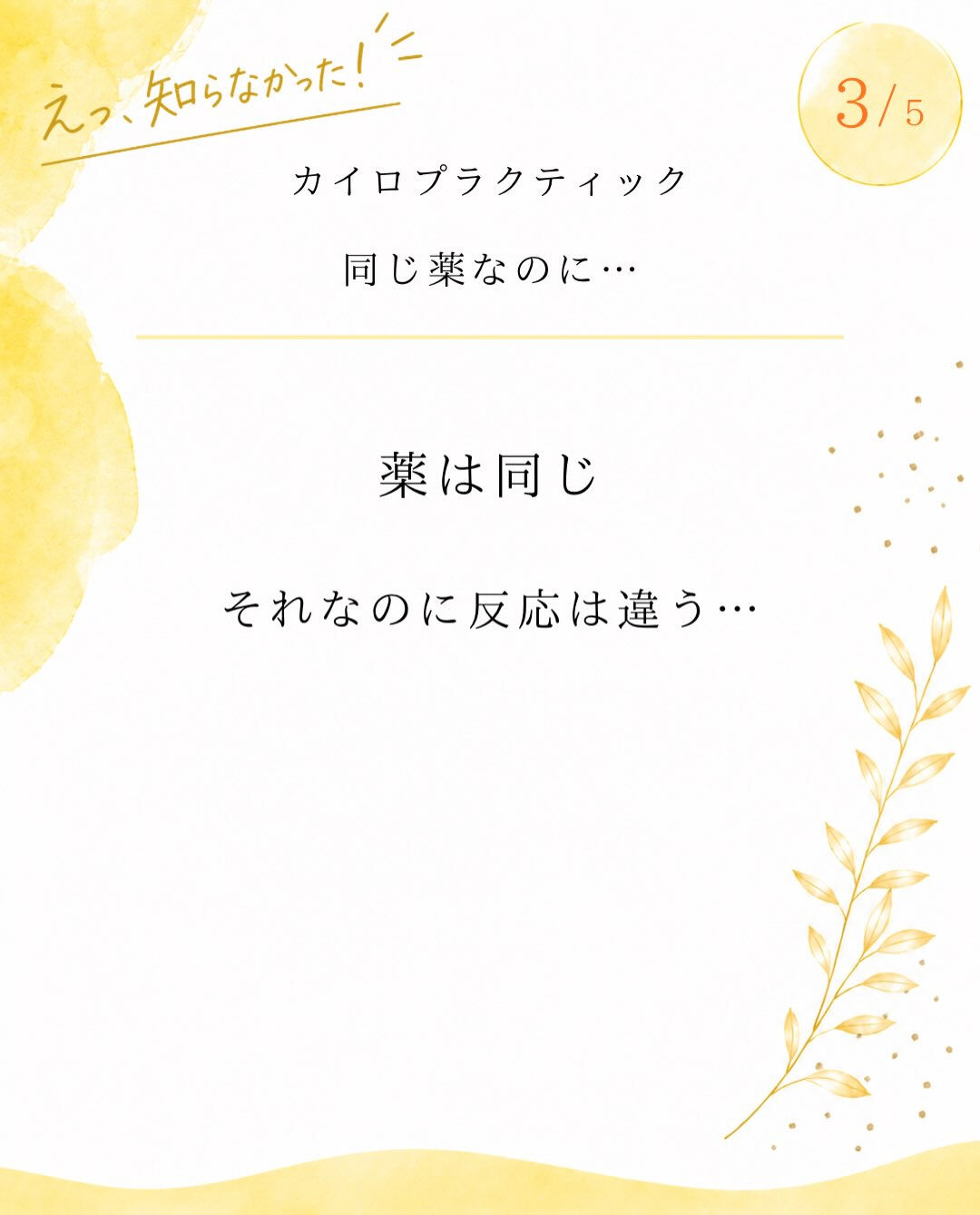 【カイロプラクティック】【埼玉県川口市】