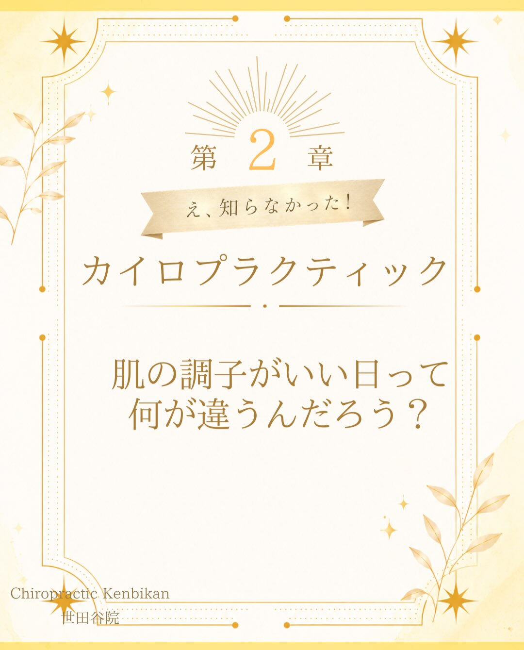 【カイロプラクティック】【埼玉県川口市】