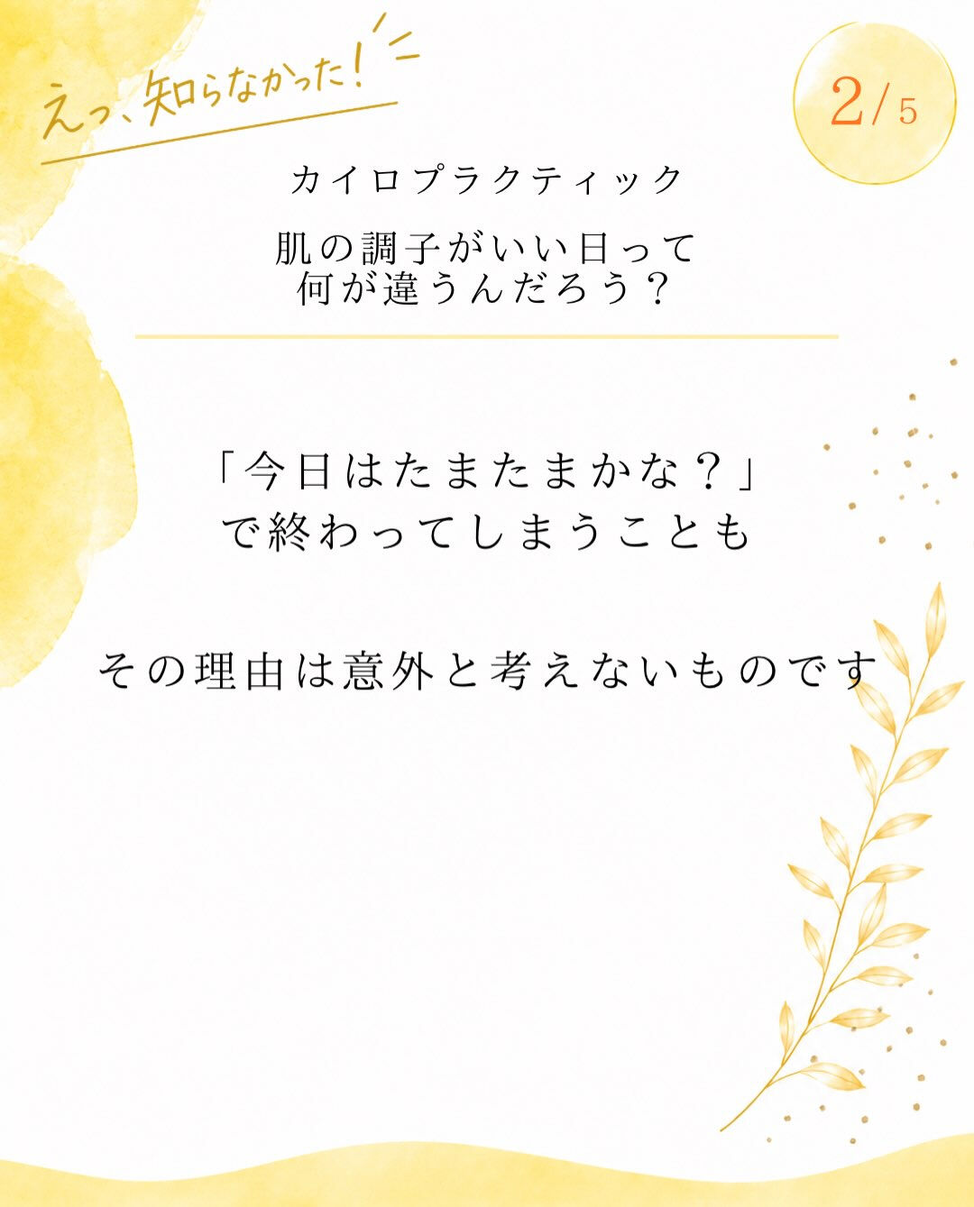【カイロプラクティック】【埼玉県川口市】