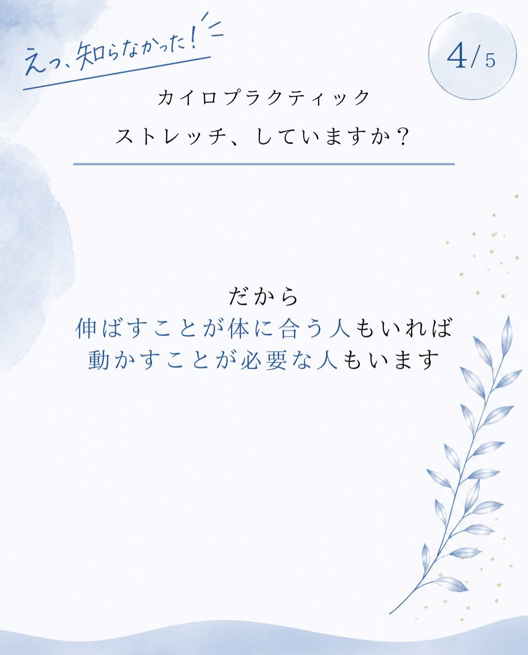 【カイロプラクティック】【埼玉県川口市】
