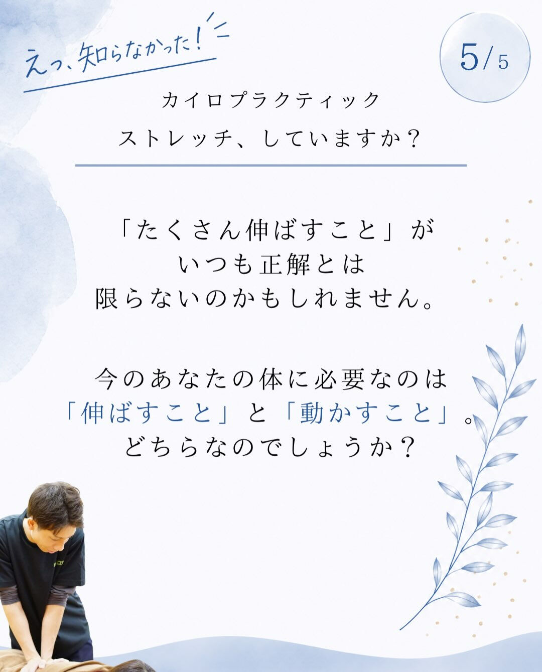 【カイロプラクティック】【埼玉県川口市】