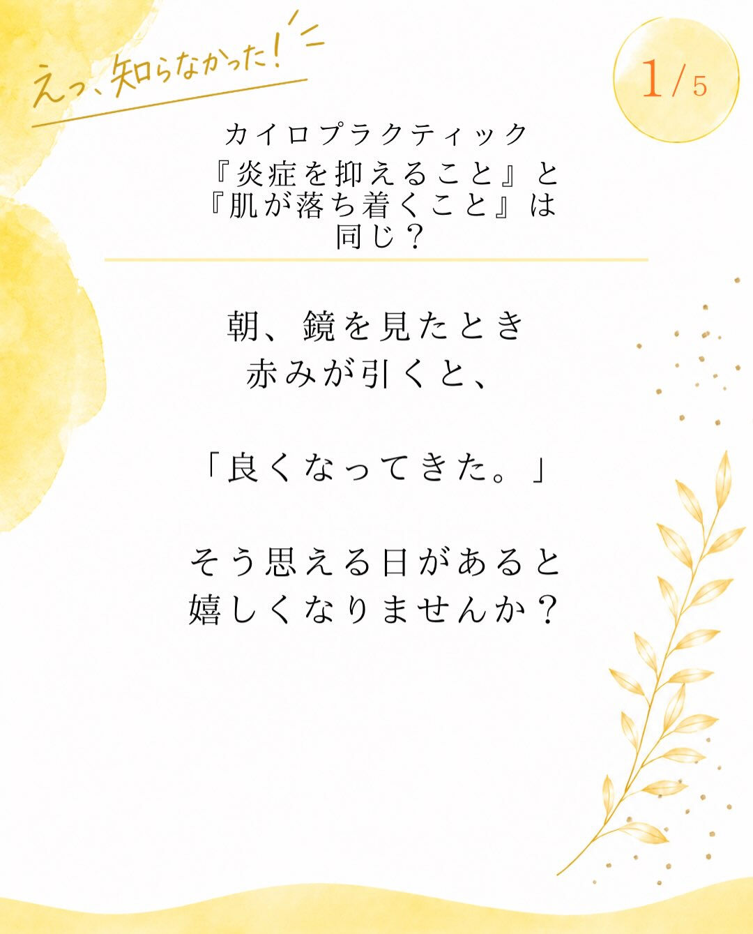【カイロプラクティック】【埼玉県川口市】