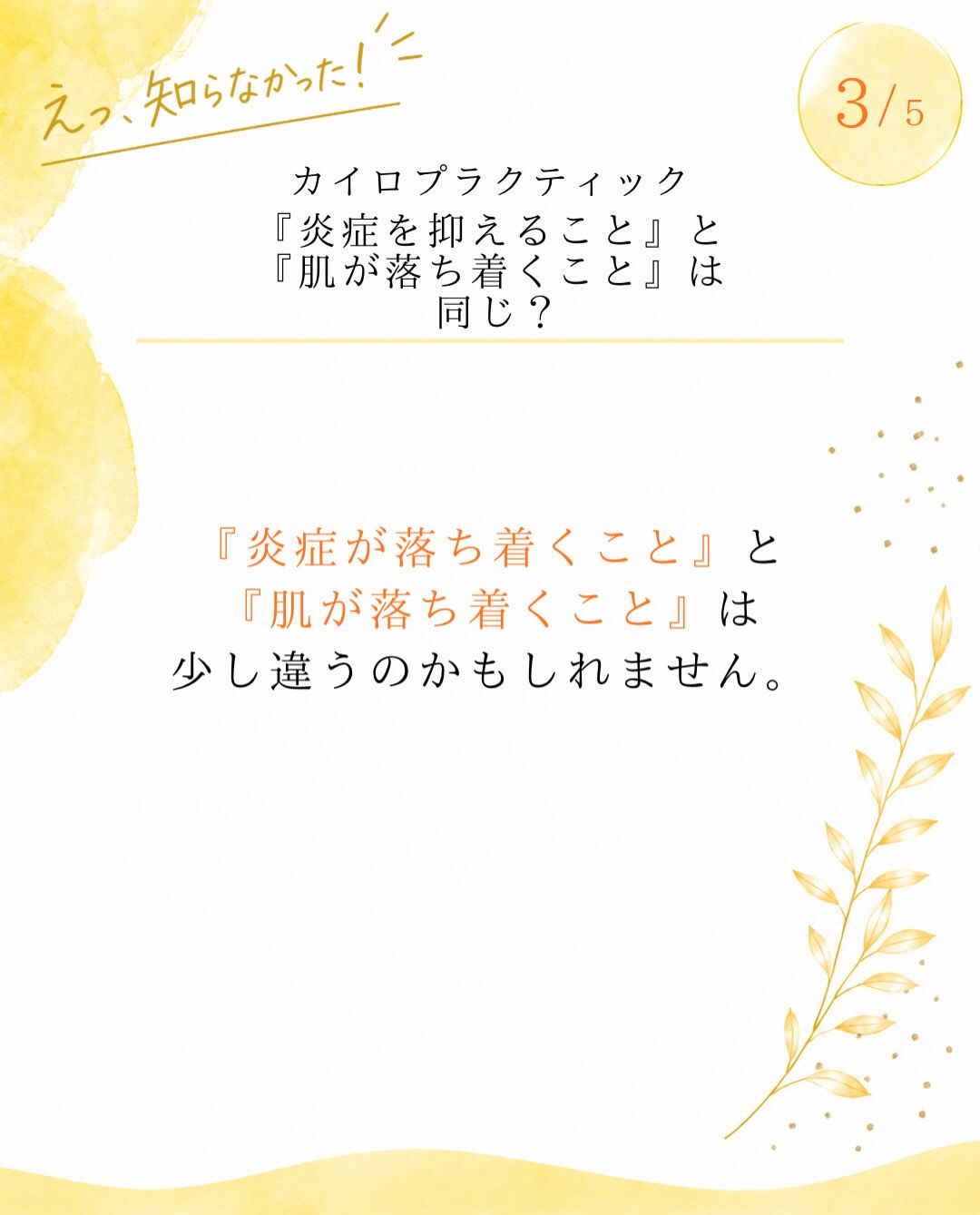 【カイロプラクティック】【埼玉県川口市】