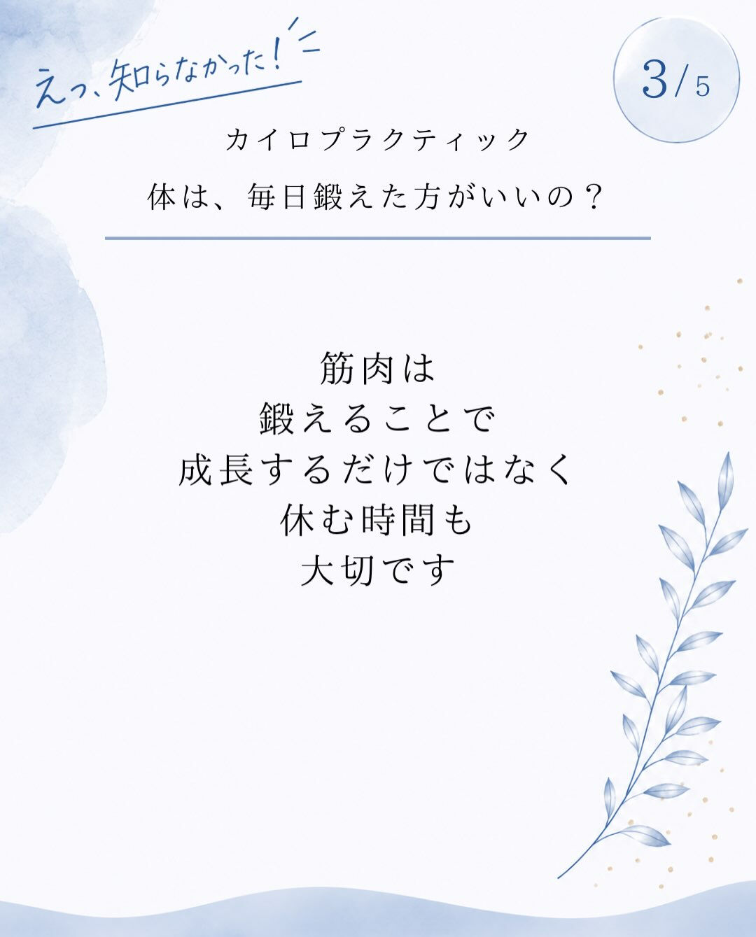 【カイロプラクティック】【埼玉県川口市】