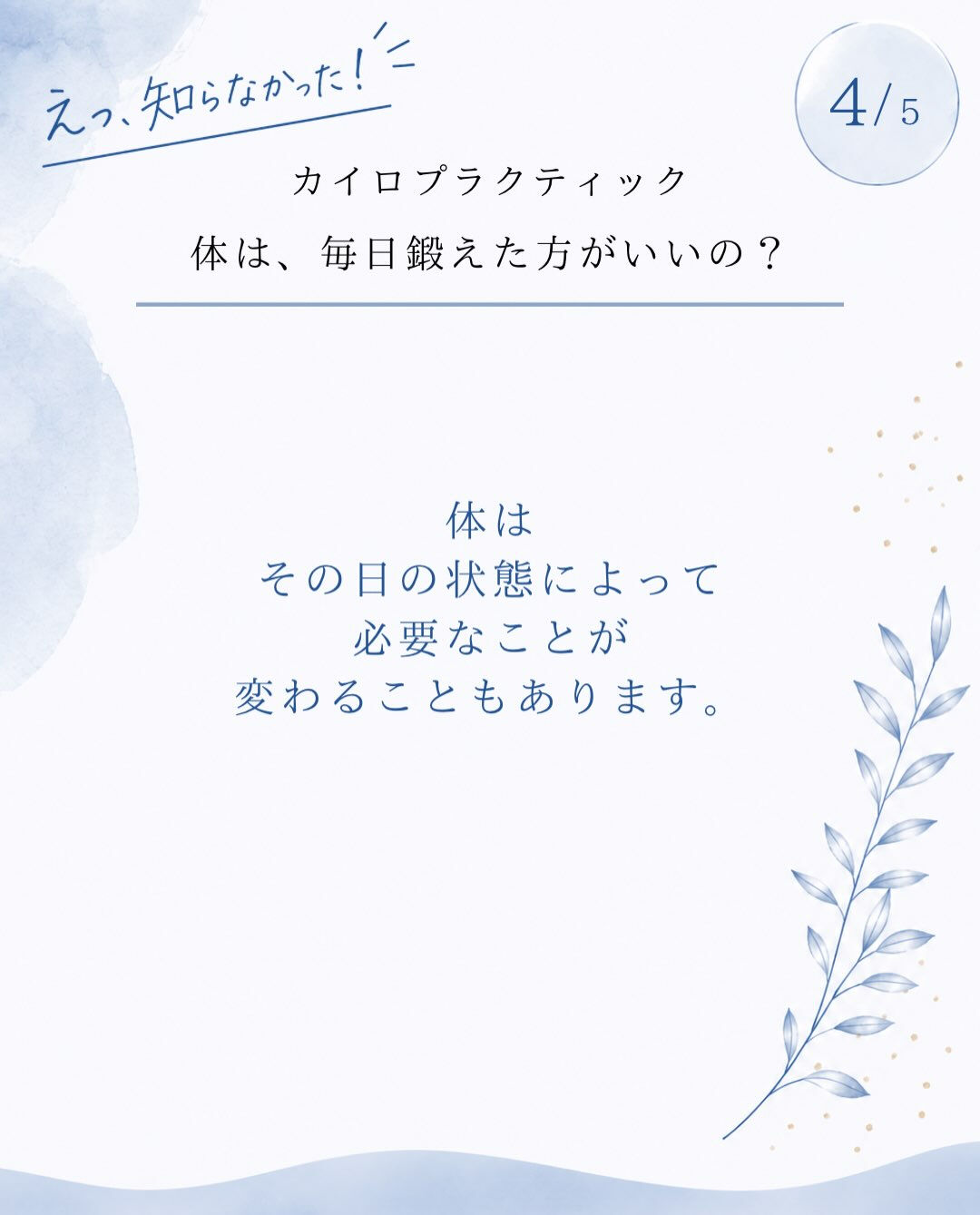 【カイロプラクティック】【埼玉県川口市】