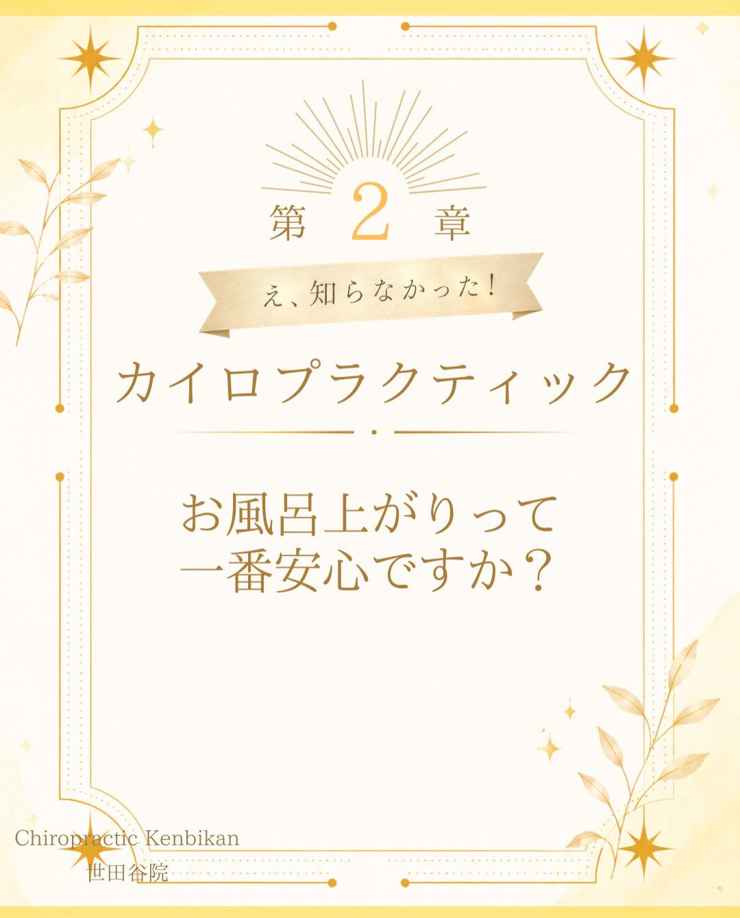 【カイロプラクティック】【埼玉県川口市】