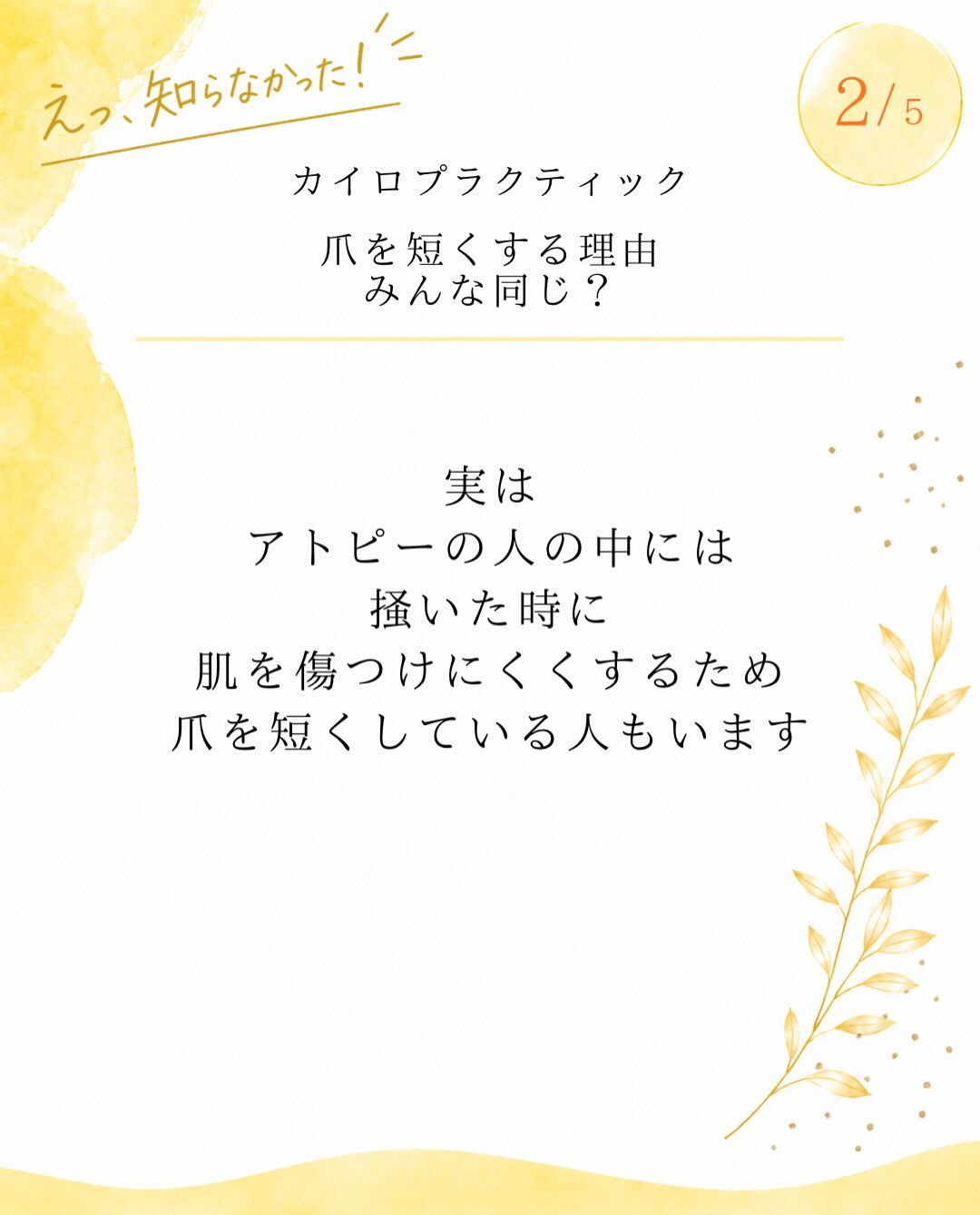 【カイロプラクティック】【埼玉県川口市】