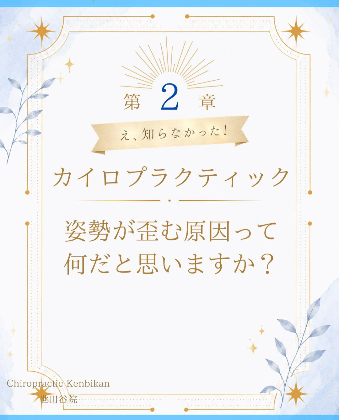 【カイロプラクティック】【埼玉県川口市】