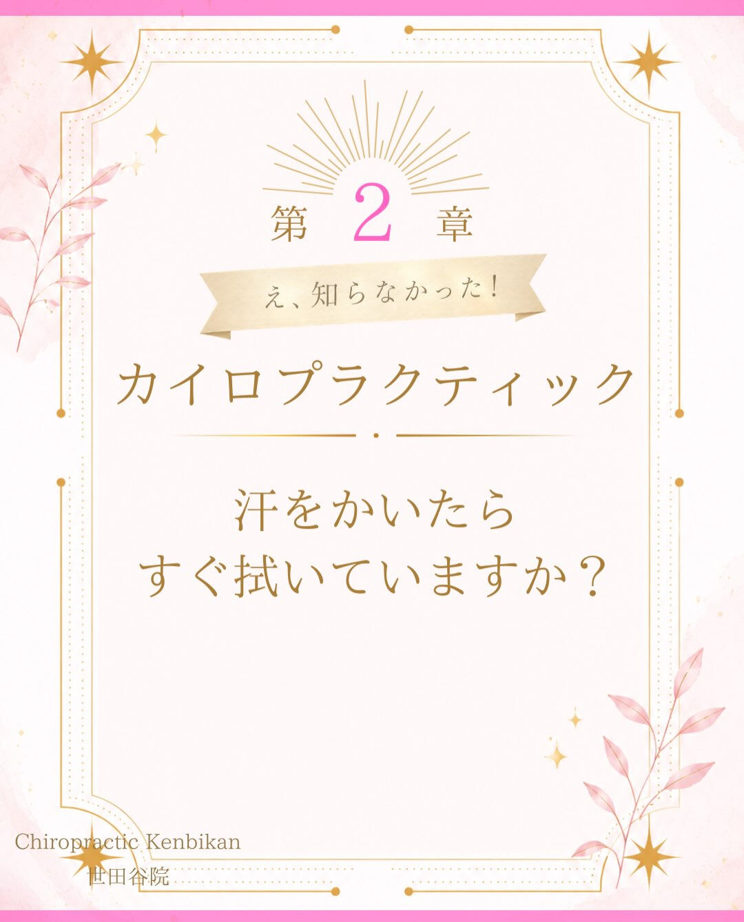 【カイロプラクティック】【埼玉県川口市】