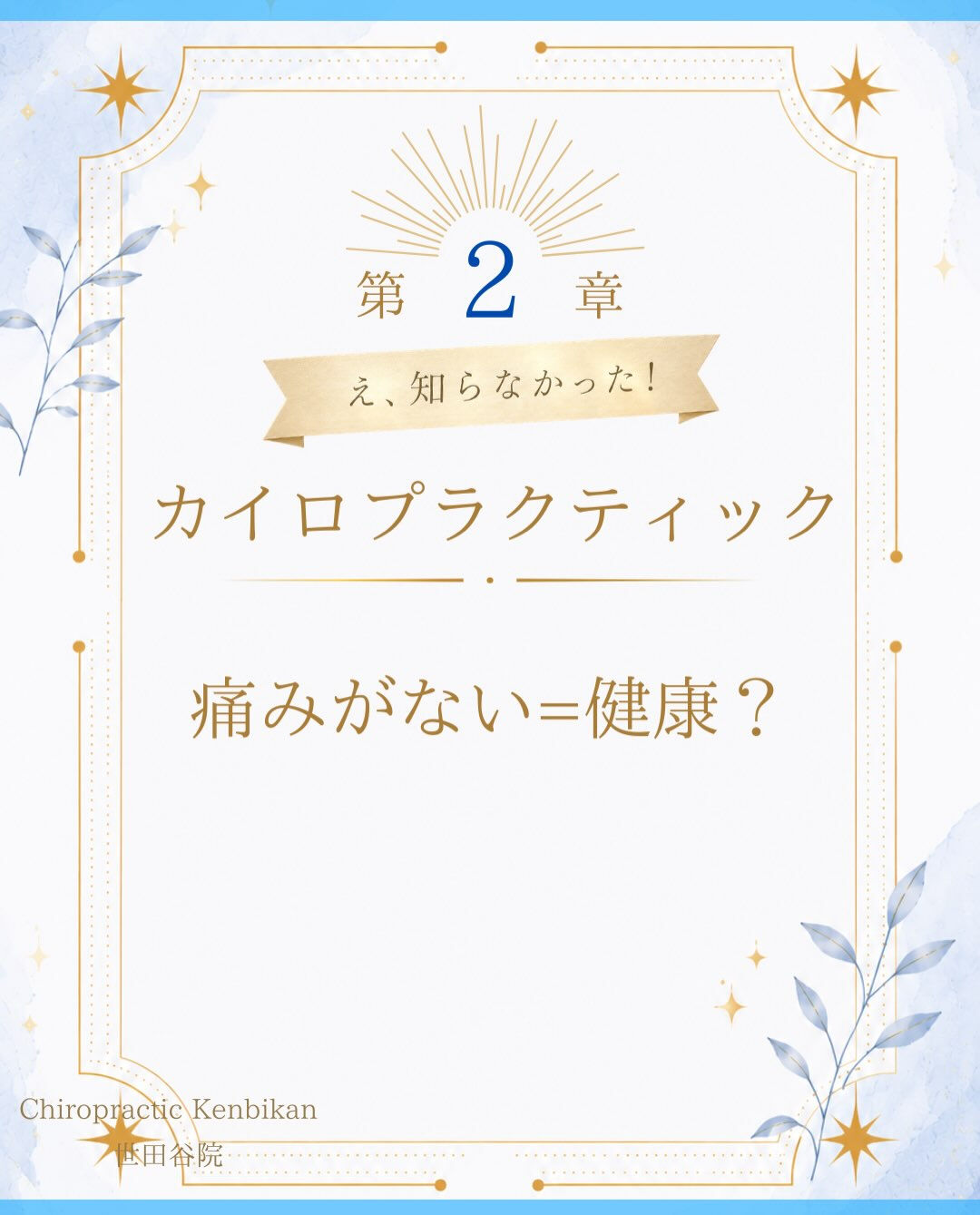 【カイロプラクティック】【埼玉県川口市】