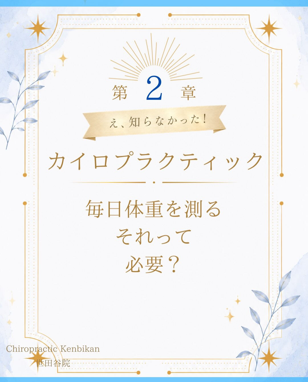 【カイロプラクティック】【埼玉県川口市】