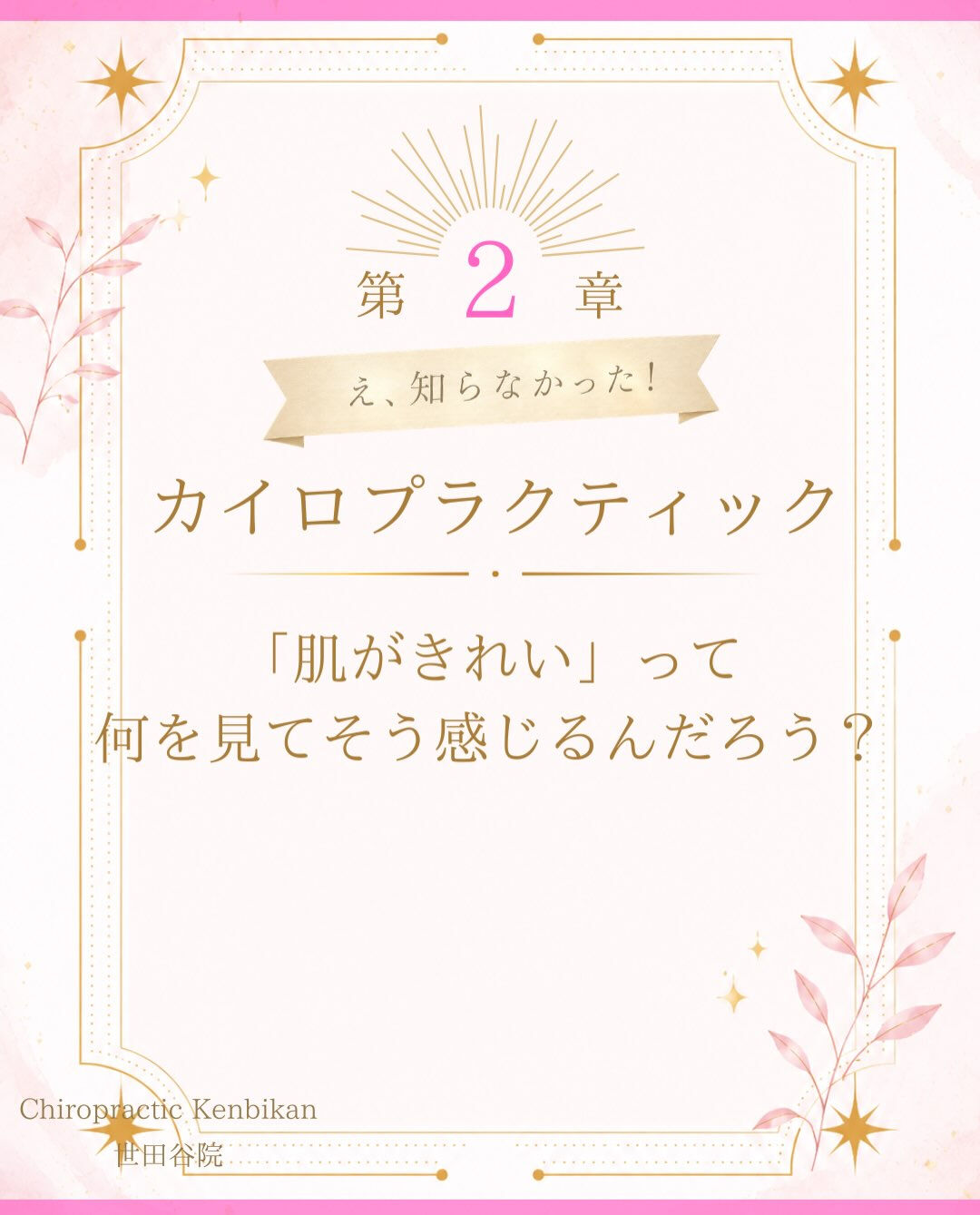 【カイロプラクティック】【埼玉県川口市】