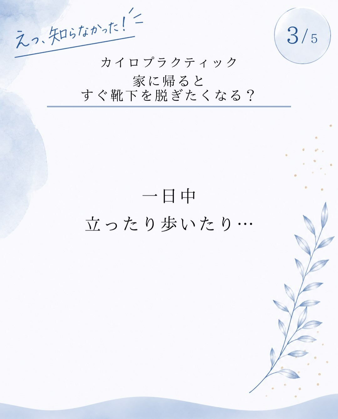 【カイロプラクティック】【埼玉県川口市】