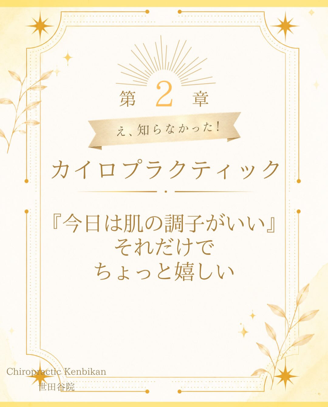 【カイロプラクティック】【埼玉県川口市】