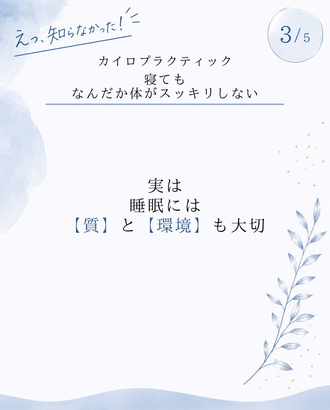 【カイロプラクティック】【埼玉県川口市】
