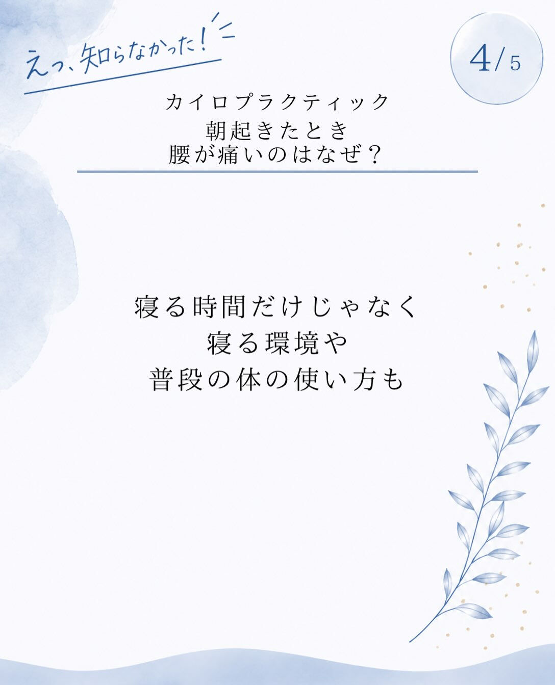 【カイロプラクティック】【埼玉県川口市】