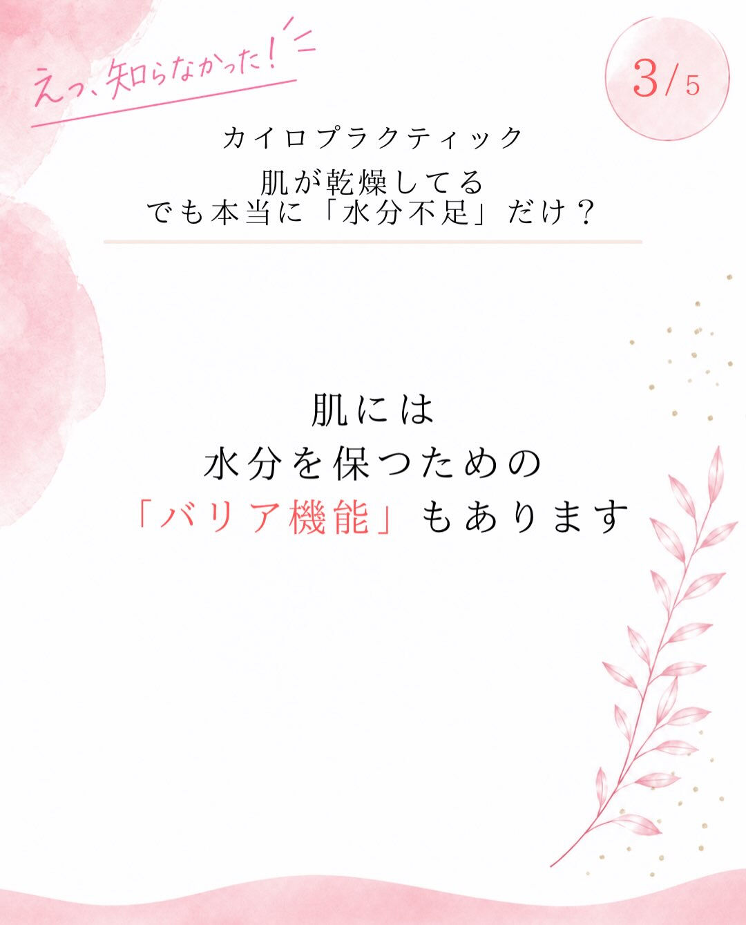 【カイロプラクティック】【埼玉県川口市】