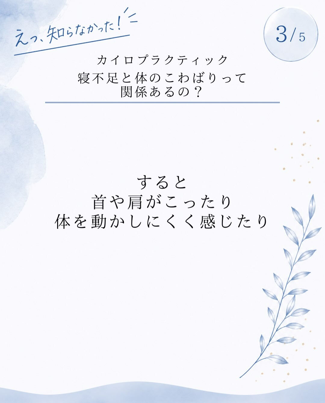 【カイロプラクティック】【埼玉県川口市】