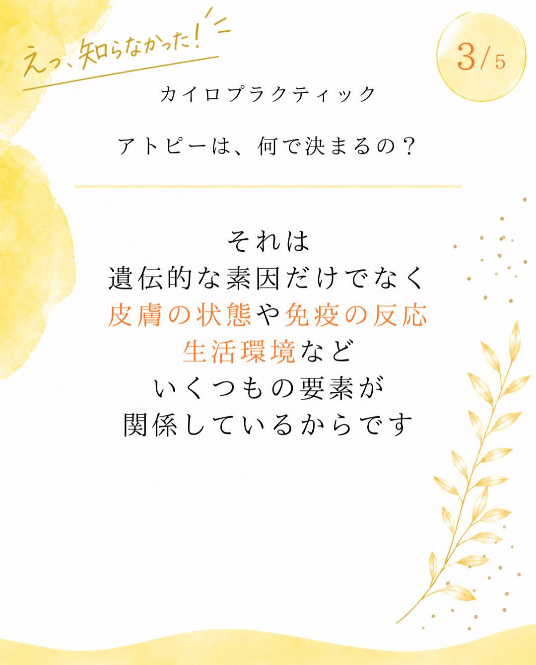 【カイロプラクティック】【埼玉県川口市】