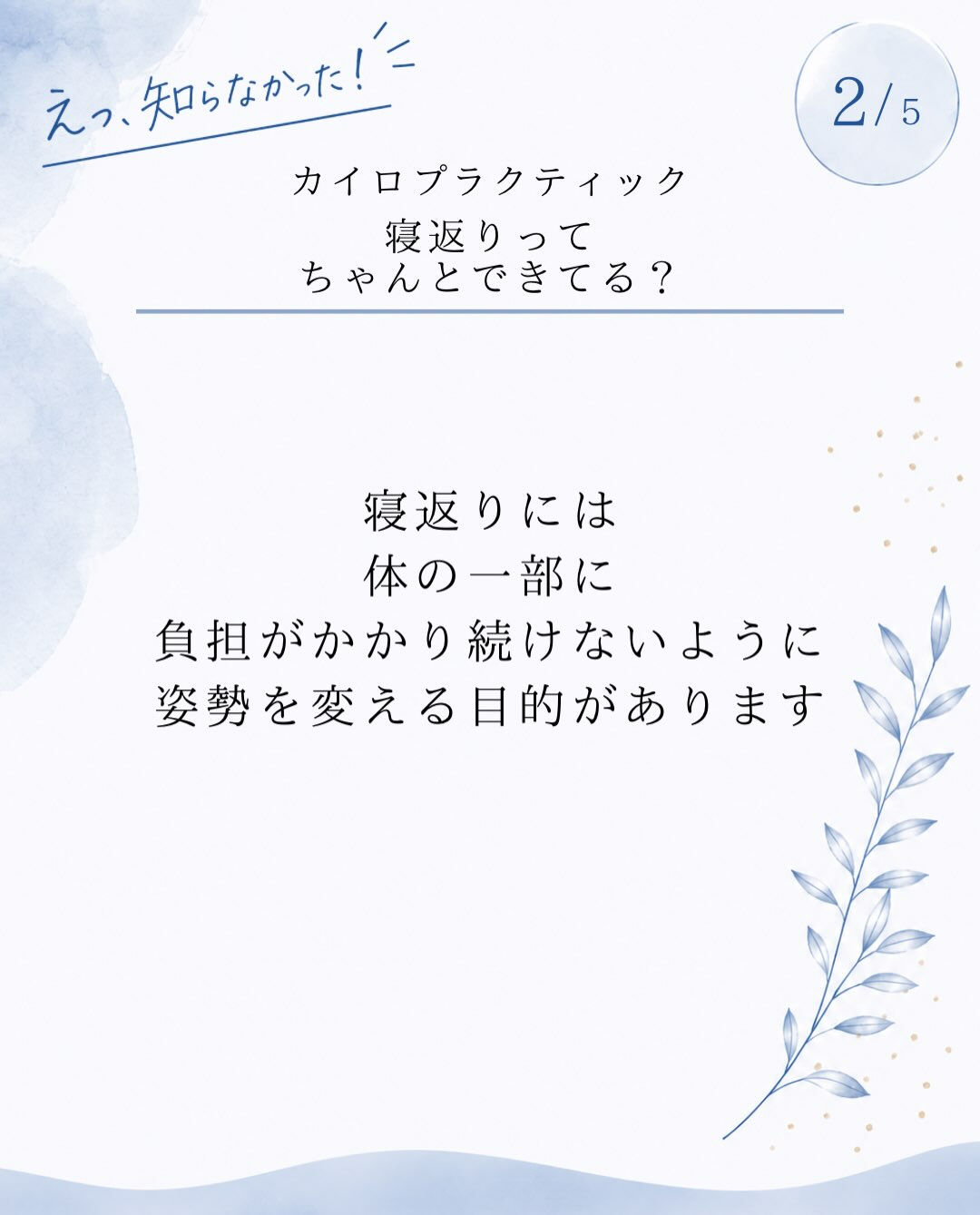 【カイロプラクティック】【埼玉県川口市】